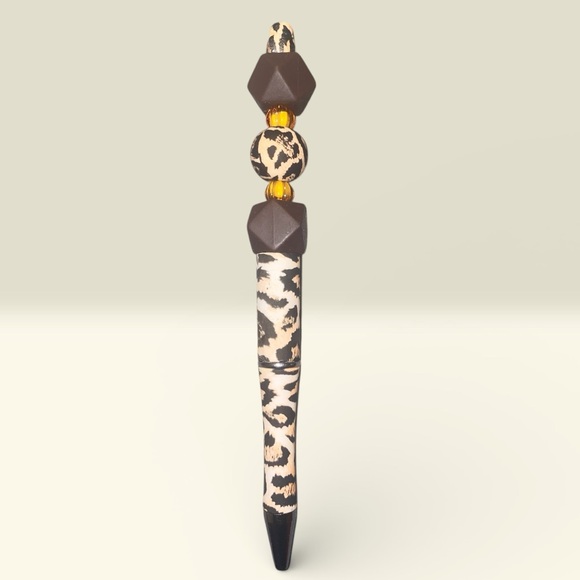 Animal Print Beaded Pen - Picture 5 of 5